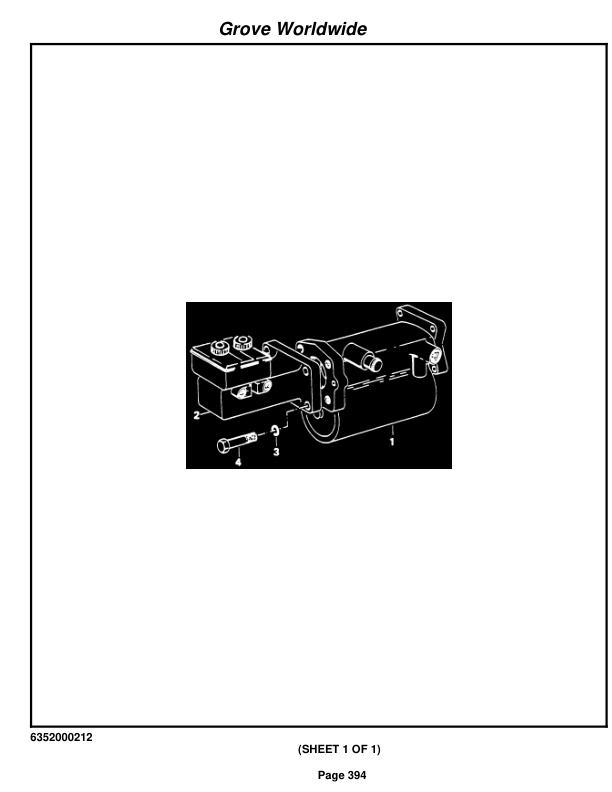 Grove RT58D Crane Parts Manual 72190 2003-3
