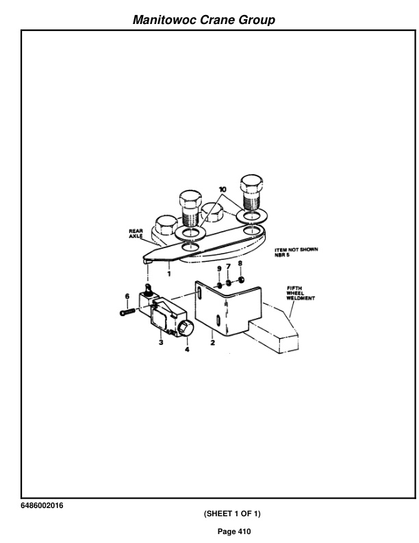 Grove RT58D Crane Parts Manual 73641 2005-3