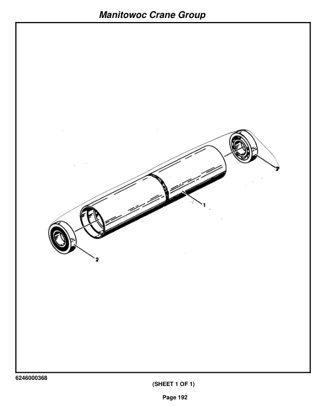 Grove RT58D Crane Parts Manual 75205 2005-2