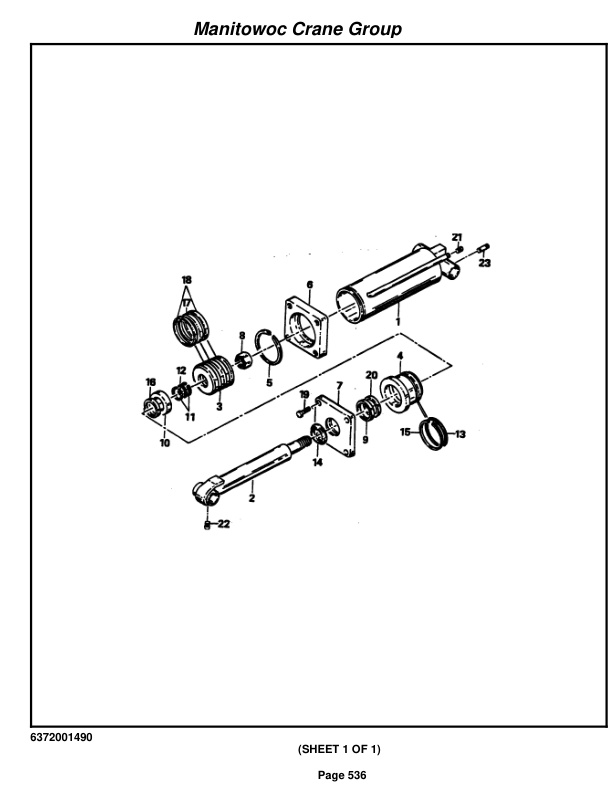 Grove RT58D Crane Parts Manual 75982 2005-3