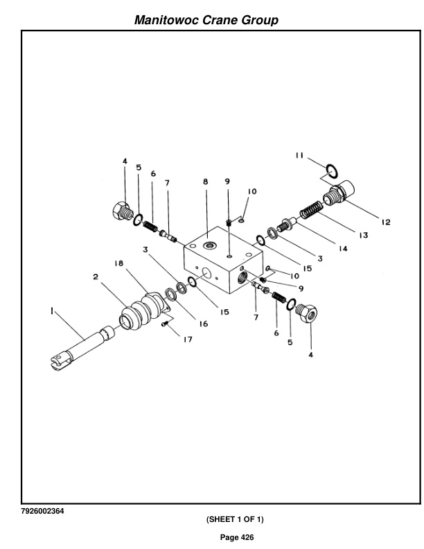 Grove RT58D Crane Parts Manual 79112 2009-3