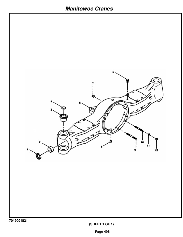 Grove RT58D Crane Parts Manual 87351 2014-3