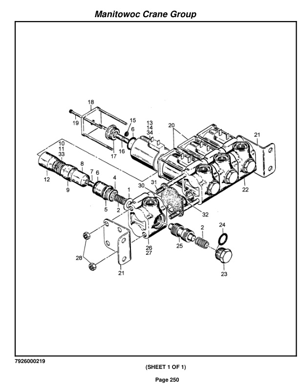 Grove RT58E Crane Parts Manual 73642 2005-2