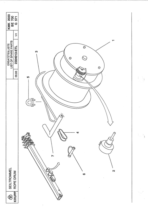 Krupp KMK 2020 Crane Spare Parts List 1994 DE EN-3