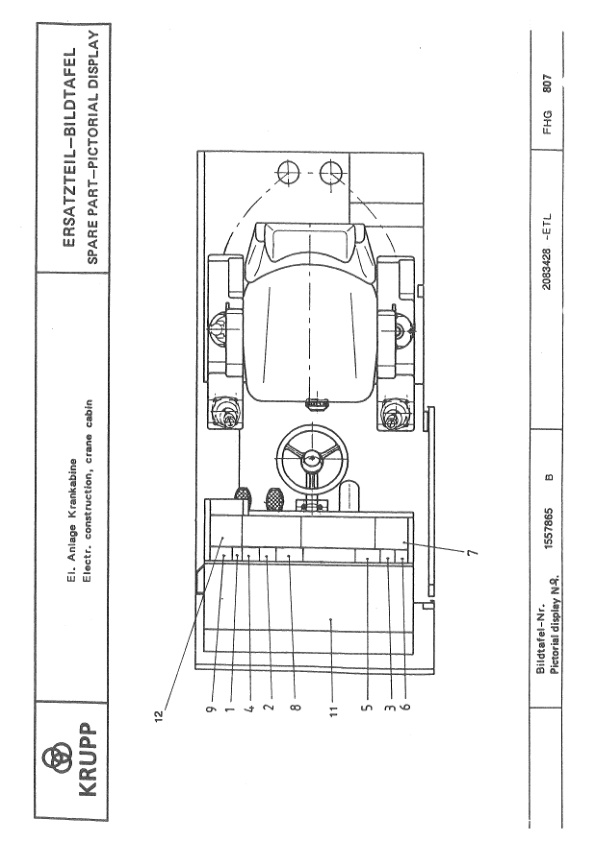 Krupp KMK 3040 Crane Spare Parts List 1990 EN DE-3