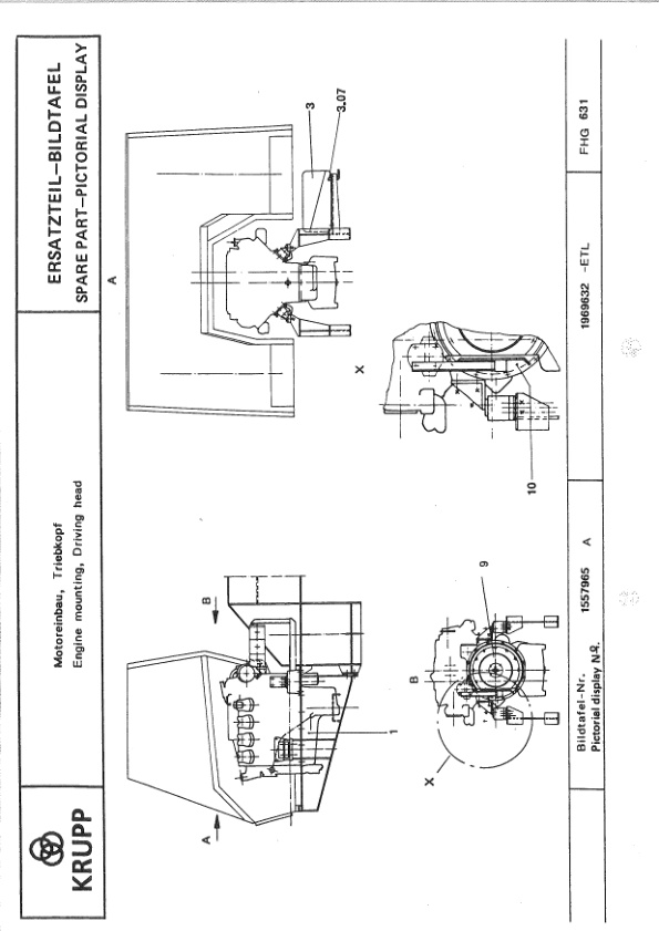 Krupp KMK 4070 Crane Spare Parts List 1989-11 DE EN-2