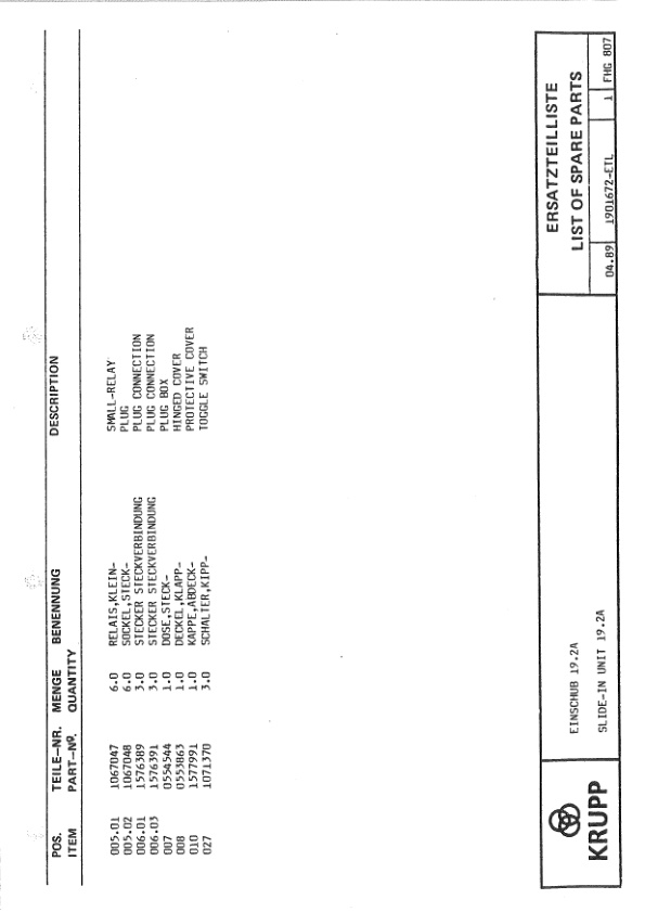 Krupp KMK 4070 Crane Spare Parts List 1990-06 DE EN-3