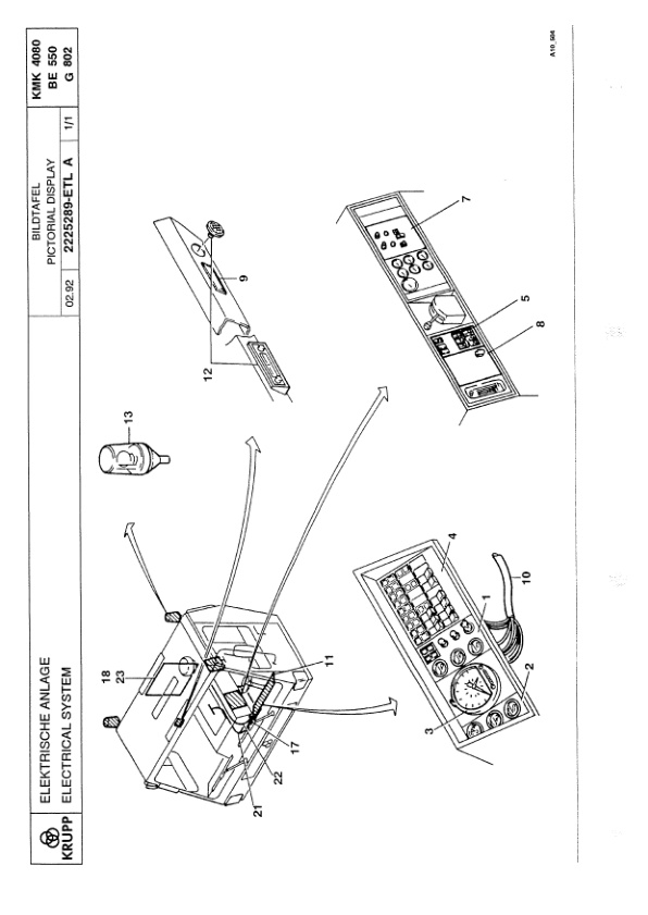 Krupp KMK 4080 Crane Spare Parts List 1928031 1993 DE EN-2