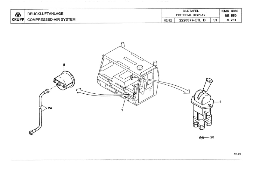 Krupp KMK 4080 Crane Spare Parts List 2287673 1993 DE EN-2