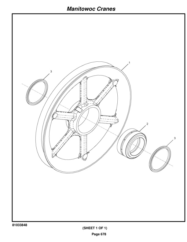 Manitowoc 14000 Crane Parts Manual 14001182 2020-3