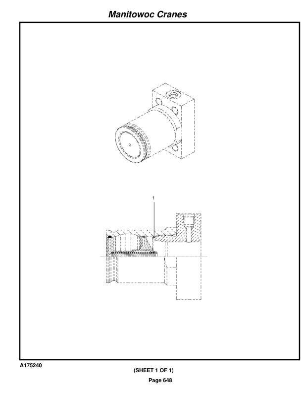 Manitowoc 14000 Crane Parts Manual 14001184 2022-3