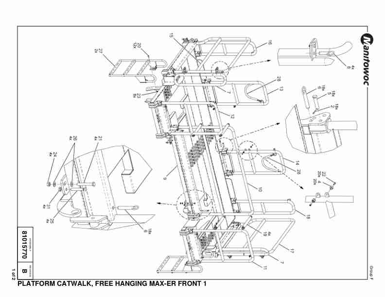 Manitowoc 18000MAX-ER Crane Parts Manual 21003089 2003-2