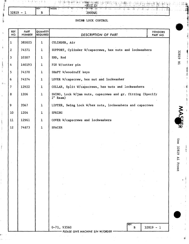 Manitowoc 2900WC Crane Parts Manual 29538 2003-2