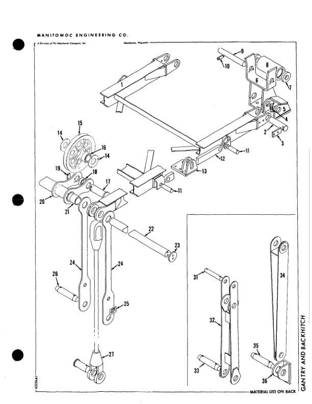 Manitowoc 3000W Crane Parts Manual 30273 2003-3