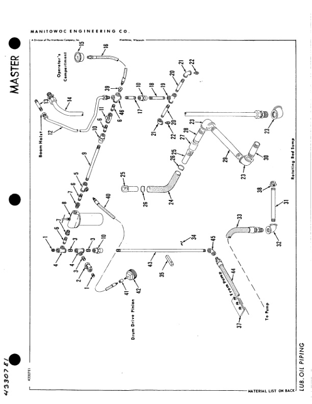 Manitowoc 3000W Crane Parts Manual 30301 2003-2