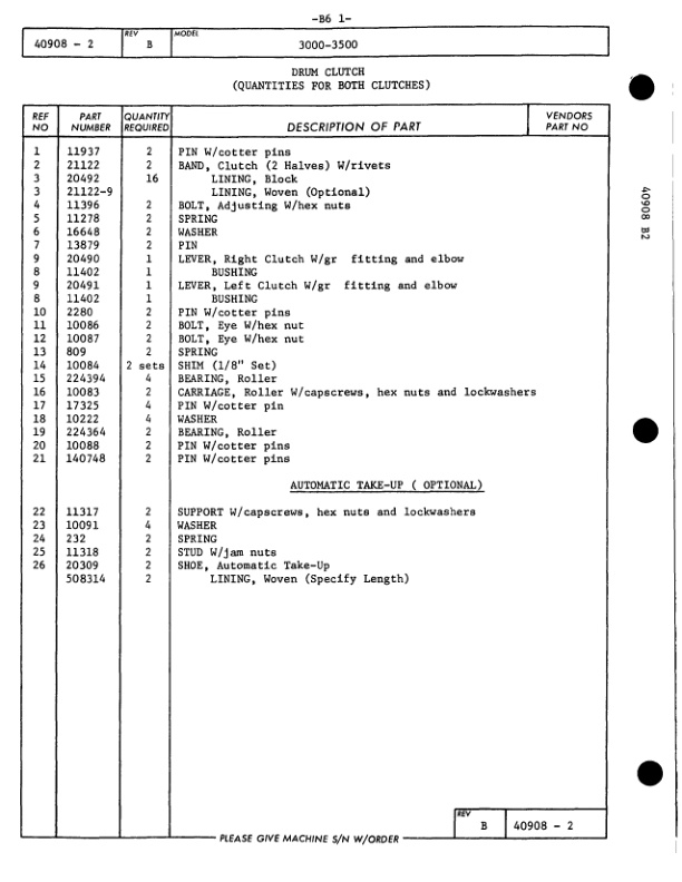 Manitowoc 3500 Crane Parts Manual 3891 2004-2