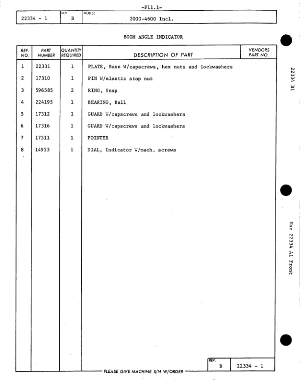 Manitowoc 3900 Crane Parts Manual 391174 2021-3