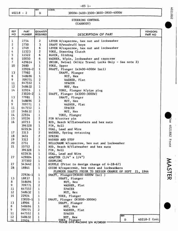 Manitowoc 3900 Crane Parts Manual 39191 2003-3