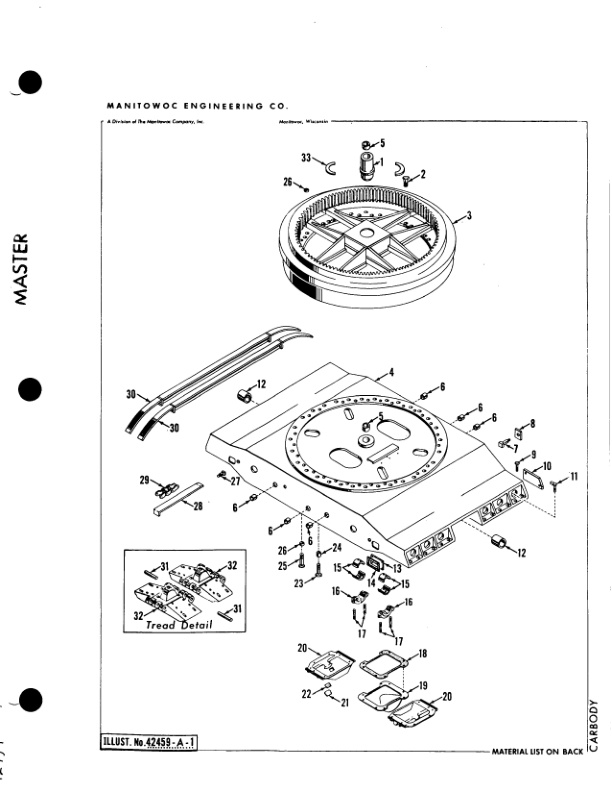 Manitowoc 3900 Crane Parts Manual 39449 2011-3