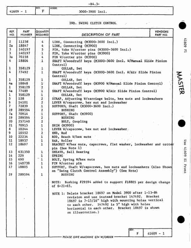 Manitowoc 3900 Crane Parts Manual 39553 2004-2