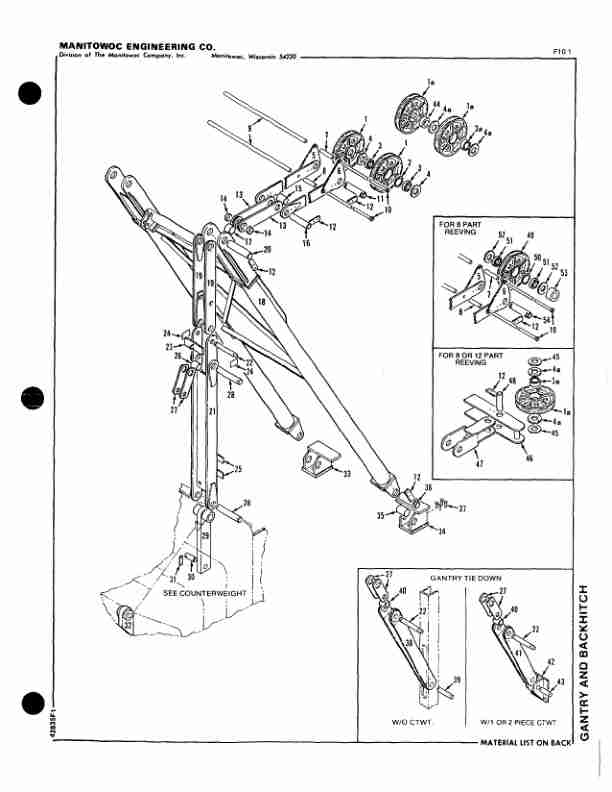 Manitowoc 3900 Crane Parts Manual 39633 2003-3