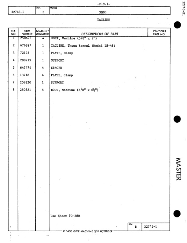 Manitowoc 3900 Crane Parts Manual 39755 2004-3