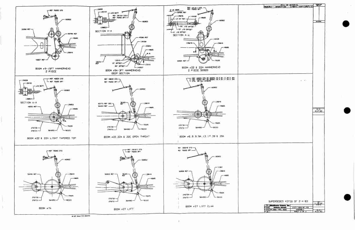 Manitowoc 3900T Crane Parts Manual 399032 2003-3