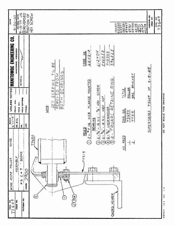 Manitowoc 3900T Crane Parts Manual 399063 2005-3