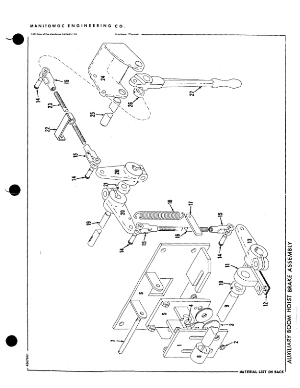 Manitowoc 3900W Crane Parts Manual 395016 2005-2