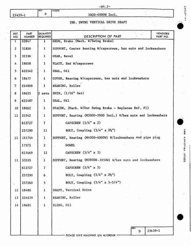 Manitowoc 3900W Crane Parts Manual 395041 2003-2