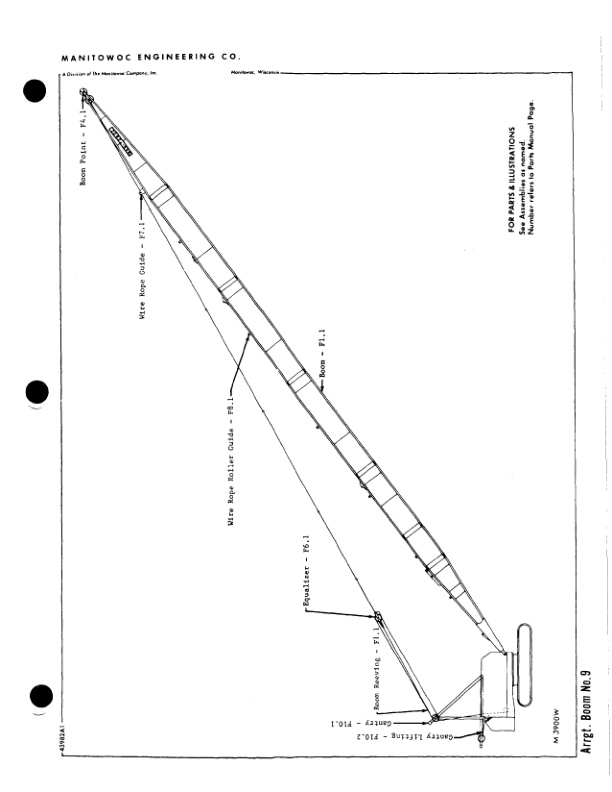 Manitowoc 3900W Crane Parts Manual 395041 2003-3