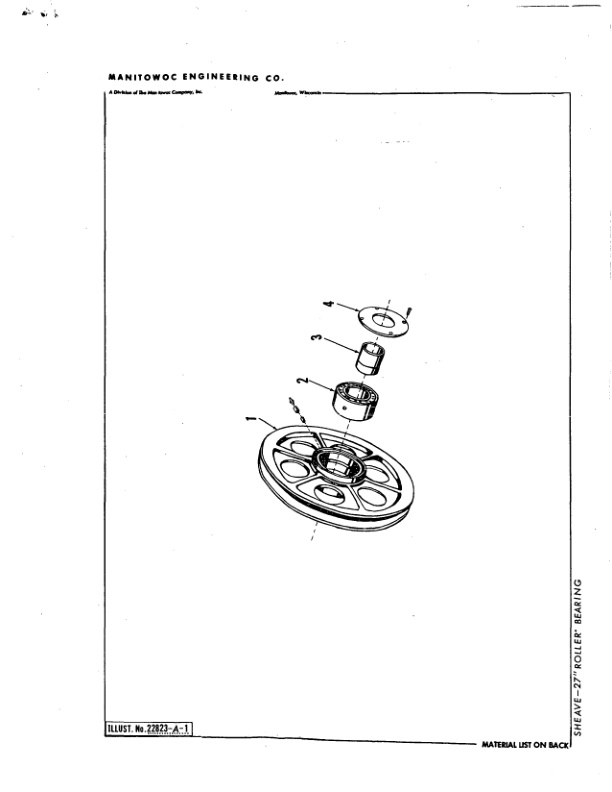 Manitowoc 4000W Crane Parts Manual 40292 2003-3