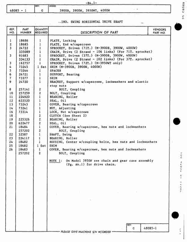 Manitowoc 4000W Crane Parts Manual 40303 2004-2