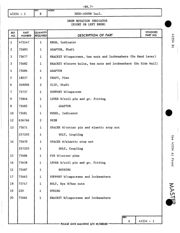 Manitowoc 4000W Crane Parts Manual 40339 2005-2