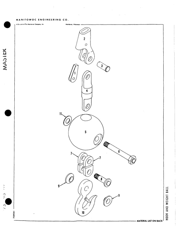 Manitowoc 4000W Crane Parts Manual 40355 2004-3