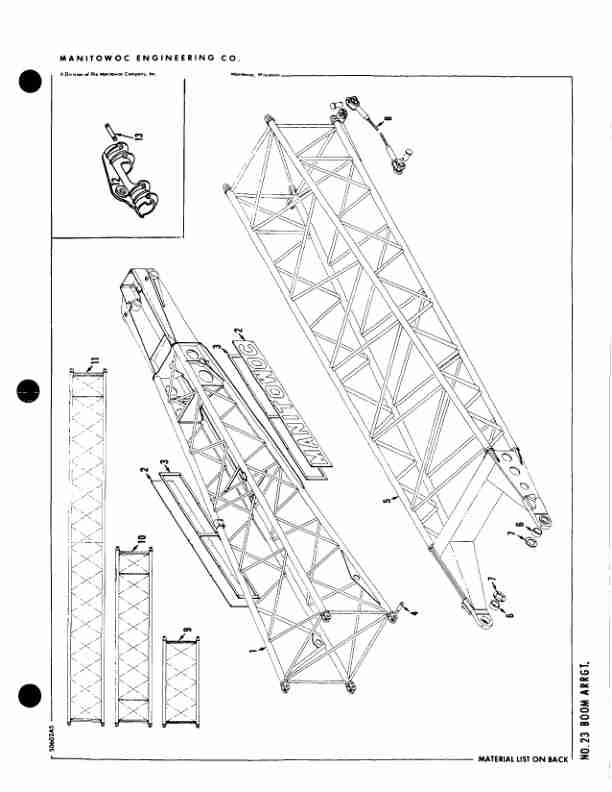 Manitowoc 4000W Crane Parts Manual 40358 2004-3