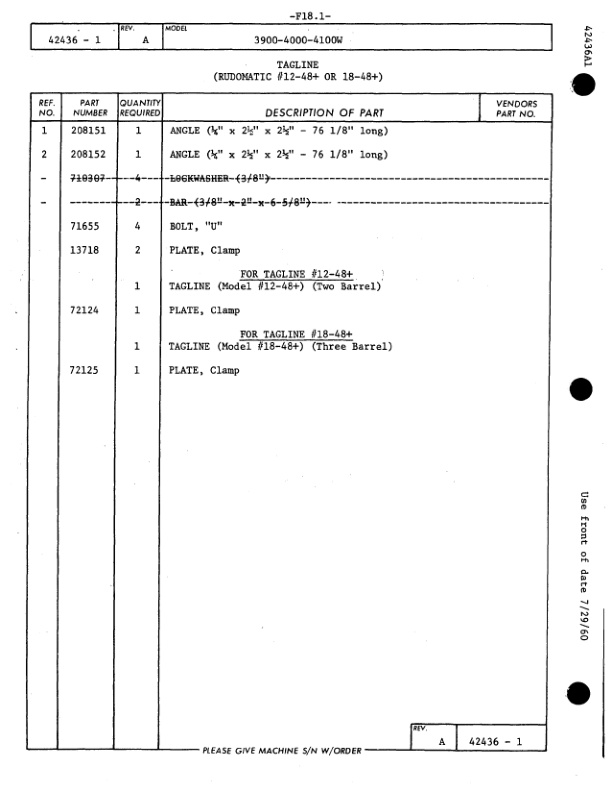 Manitowoc 4000W Crane Parts Manual 40378 2004-3