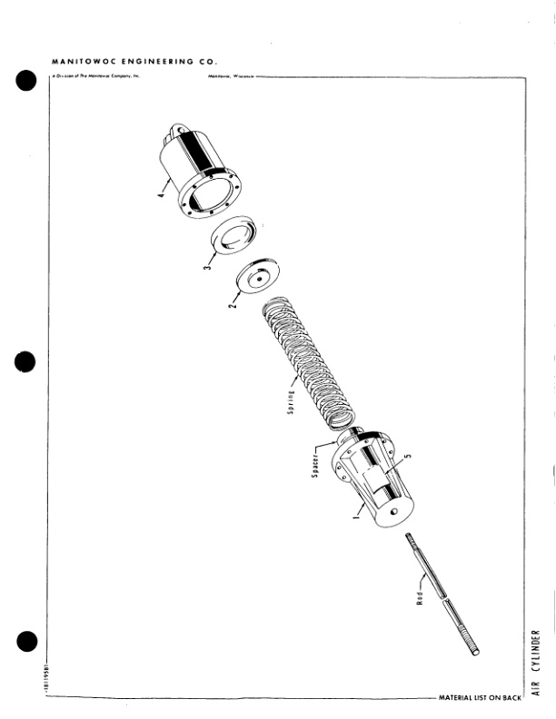 Manitowoc 4000W Crane Parts Manual 40408 2004-2