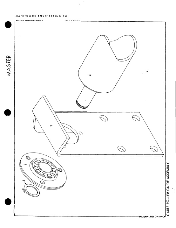 Manitowoc 4000W Crane Parts Manual 40482 2005-3