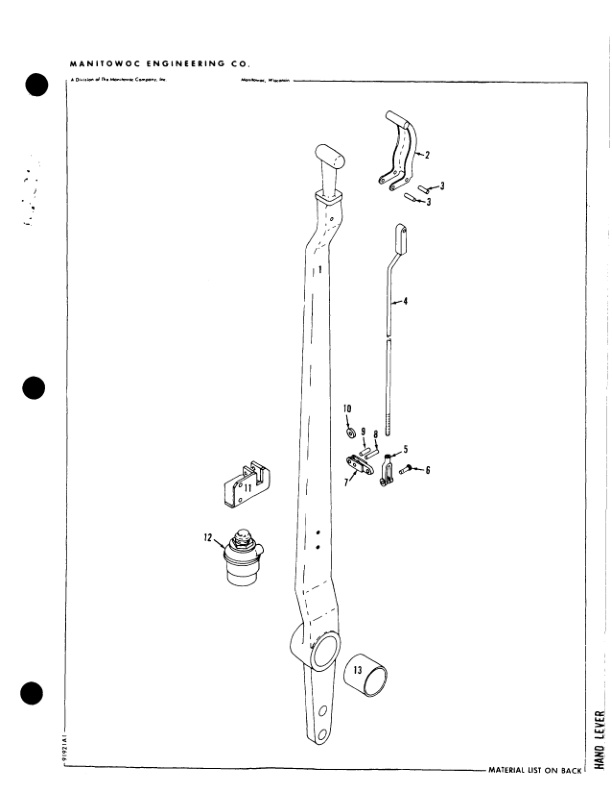 Manitowoc 4000W Crane Parts Manual 40518 2004-2