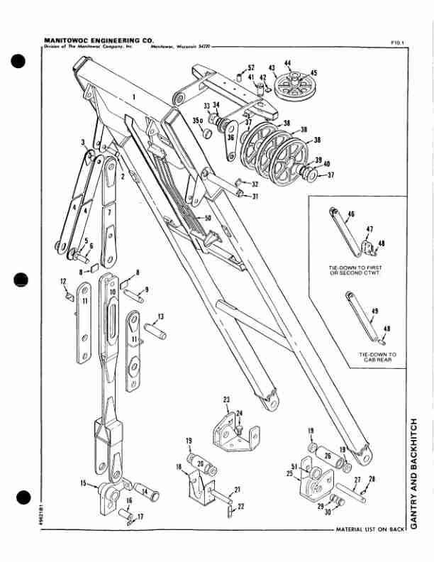 Manitowoc 4000W Crane Parts Manual 40565 2011-3