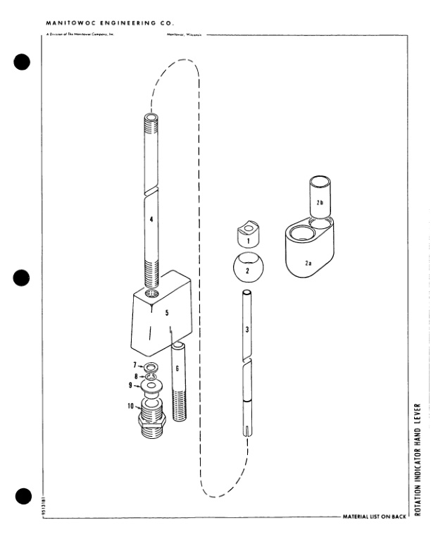 Manitowoc 4000W Crane Parts Manual 40610 2004-2