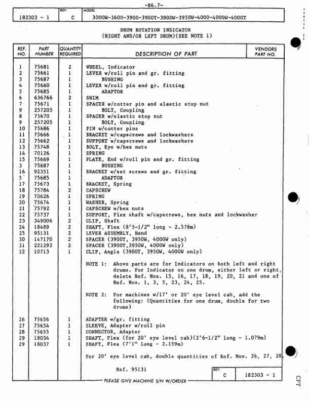 Manitowoc 4000W Crane Parts Manual 40731 2004-2