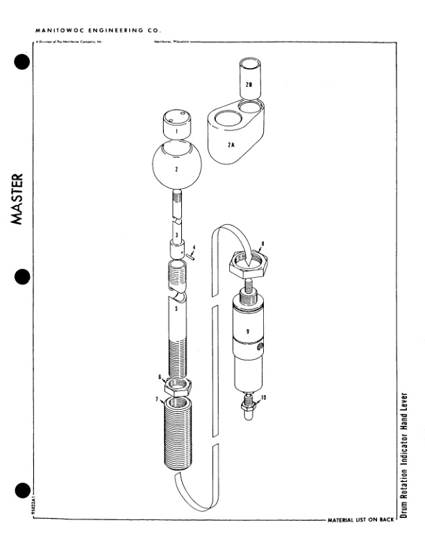 Manitowoc 4100W Crane Parts Manual 41425 2004-2