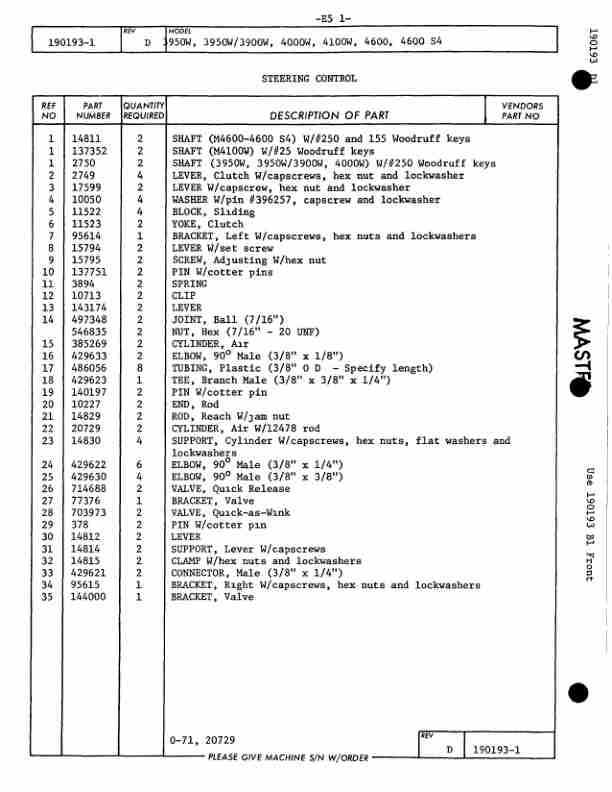 Manitowoc 4100W Crane Parts Manual 41559 2003-3