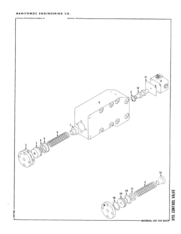 Manitowoc 4100W Crane Parts Manual 41604 2005-2