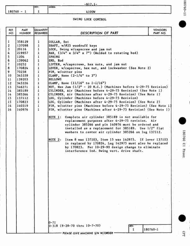 Manitowoc 4100W Crane Parts Manual 41623 2004-2