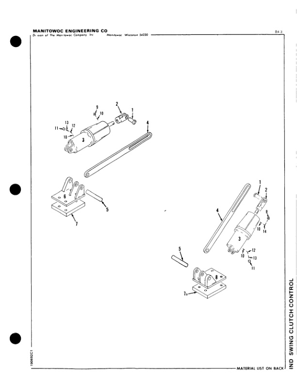 Manitowoc 4100W Crane Parts Manual 41724 2003-2