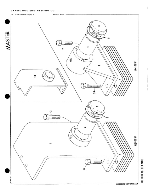 Manitowoc 4100W Crane Parts Manual 41776 2003-2