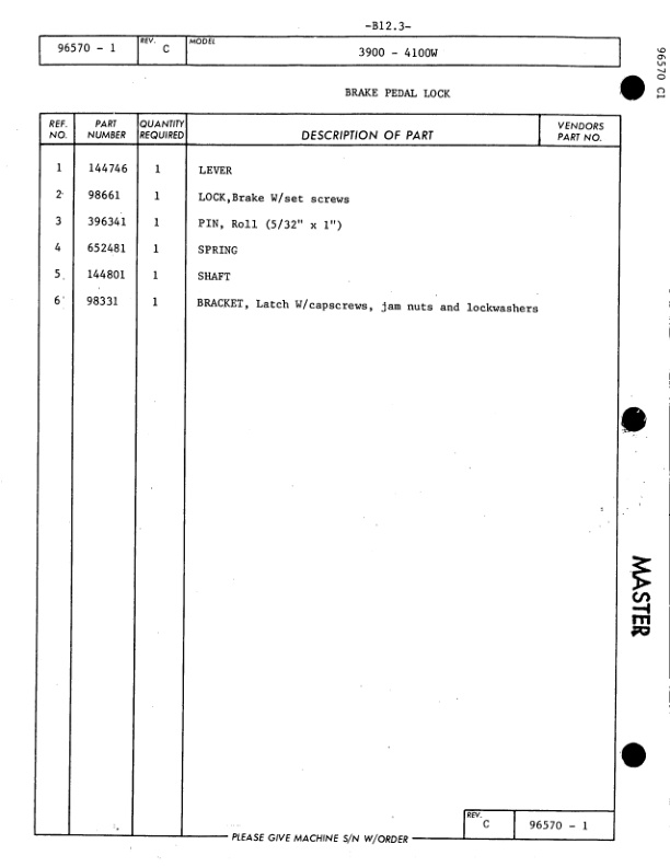 Manitowoc 4100W Crane Parts Manual 41781 2004-2